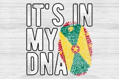 It's in my DNA Grenada Flag Fingerprint PNG Sublimation Product Image 1