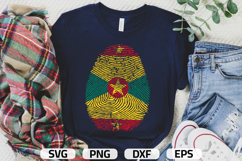 Grenada SVG | Grenada Flag Fingerprint | SVG PNG DXF EPS Product Image 1