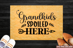 Grendkids spoiled here SVG, Doormat SVG Product Image 1