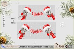 Christmas Mug Sublimation| Santa skull mug 11,15 Christmas Product Image 2