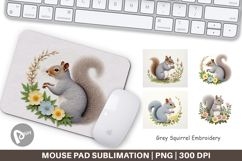 Mouse Pad Grey Squirrel Product Image 1