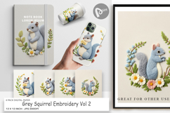 Digital Paper Grey Squirrel Product Image 1