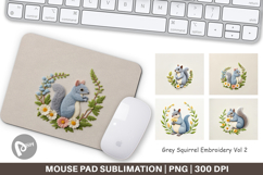 Mouse Pad Grey Squirrel Product Image 1