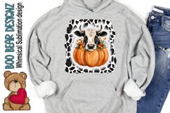 Halloween Dairy Cow Sublimation design Product Image 1