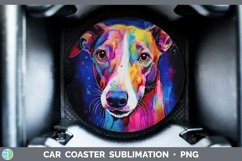 GorgeousGreyhound Car Coaster design.