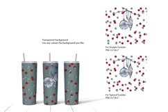 Christmas ornament 20 OZ Skinny Tumbler Wrap sublimation PNG Product Image 2