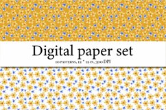 Wildflowers Aesthetics Digital Paper, Meadow Flowers Product Image 4