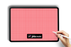 Grid Pattern Procreate Brush | Perfect for Backgrounds Product Image 2