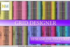 Grid Designer Digital Papers 10 Seamless Textures Product Image 1