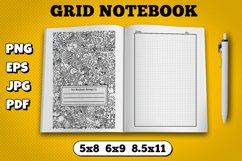 Amazon kdp grid notebook interior for kindle publisher Product Image 1