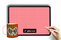 Grid Pattern Procreate Brush  Perfect for Backgrounds