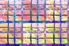 Grid Window Watercolor Digital Papers Glitter Background Product Image 3