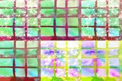 Grid Window Watercolor Digital Papers Glitter Background Product Image 4