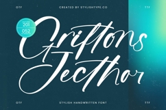 Griftons Jecthor - Stylish Handwritten Font Product Image 1