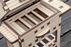 BBQ Grill Miniature Laser Cut File - 3D Plywood Model Product Image 2