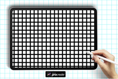 Grid Texture Brushes for Procreate | 3 Seamless Brushes Product Image 3