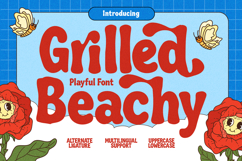 Grilled Beachy Playful Retro Display Font Product Image 1