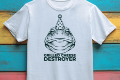 Toad Grilled Cheese Destroyer SVG, Funny Retro Frog PNG Product Image 3