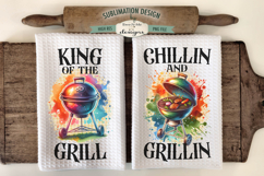 Camping Grillin and Chillin Kitchen Towel Bundle | 16 PNGs Product Image 8
