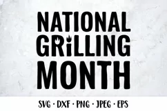 National grilling month SVG cut file. Grill farmhouse sign Product Image 1
