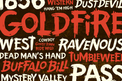 Grim Prairie: A Hand-Drawn Western Horror Brush Font Product Image 4