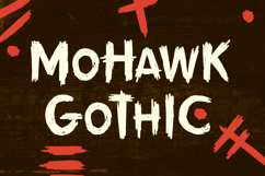Grim Prairie: A Hand-Drawn Western Horror Brush Font Product Image 6