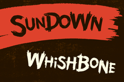 Grim Prairie: A Hand-Drawn Western Horror Brush Font Product Image 7