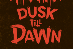 Grim Prairie: A Hand-Drawn Western Horror Brush Font Product Image 8