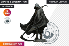 Halloween clipart, The grim reaper clipart, death skeleton Product Image 1
