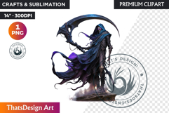 Halloween clipart, The grim reaper clipart, death skeleton Product Image 1