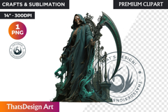 Halloween clipart, The grim reaper clipart, death skeleton Product Image 1