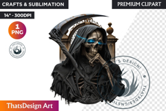 Halloween clipart, The grim reaper clipart, death skeleton Product Image 1