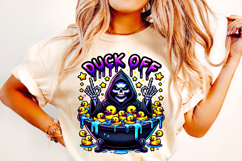 Duck Off PNG, Grim Reaper Png, Funny Skeleton Png, Skull Png Product Image 2