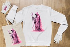 Grim Reaper watercolor sublimation clipart design