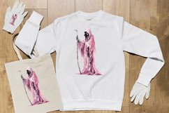 Grim Reaper watercolor sublimation 