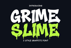 Grime Slime | Melted Graffiti Font with Toxic Flow Product Image 1