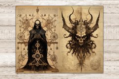 Grimoire Junk Journal Page, Gothic Printable Paper, GlamArtZhanna, Witch Ephemera, Spell Junk Journal Paper, Wiccan Scrapbook Kit, Digital Collage Sheet, Vintage Scrapbook Paper Bundle, Book Of Shadows , Occult Collage Sheet