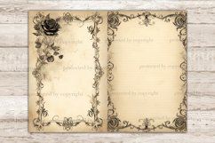 Grimoire Junk Journal Paper, Vintage Ephemera, GlamArtZhanna, Esoteric Diary, Frame Collage Pages, Witch Aesthetic, Blank Junk Journal, Journal Card Bundle, Book Diary Paper, Journal Printable Set