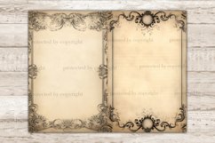 Grimoire Junk Journal Paper, Vintage Ephemera, GlamArtZhanna, Esoteric Diary, Frame Collage Pages, Witch Aesthetic, Blank Junk Journal, Journal Card Bundle, Book Diary Paper, Journal Printable Set