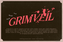 Grimveil - Horror Serif Font Product Image 2