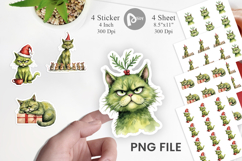 Grinchy Catsmas Sticker Product Image 1