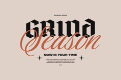 Grind Season Typography Quotes T-shirt Design Product Image 1