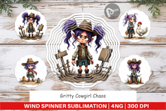Wind Spinner Cowgirl Chaos Product Image 1