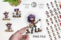 Cowgirl Chaos Sticker Product Image 1
