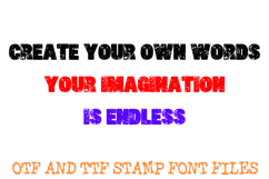 Gritty Distressed Stamp Font - Bold, Rustic Textured Display Product Image 3