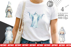 Groggy Morning Coffee Ghost Sublimation Product Image 1