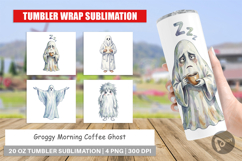 Groggy Morning Coffee Ghost Tumbler Product Image 1