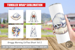 Groggy Morning Coffee Ghost Tumbler Product Image 1