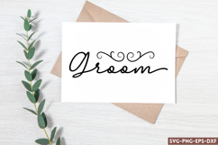 Groom SVG, Wedding Sign SVG Design Product Image 1