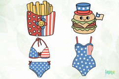 Groovy 4th of July clipart SVG Product Image 1